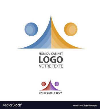 Abstract linear logotype wave flow logo symbol vector image
