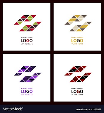 Abstract linear logotype wave flow logo symbol vector image