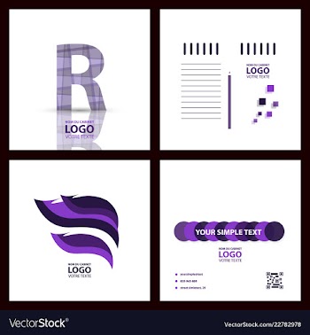 Abstract linear logotype wave flow logo symbol vector image