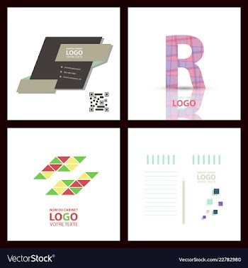 Abstract linear logotype wave flow logo symbol vector image