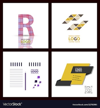 Abstract linear logotype wave flow logo symbol vector image