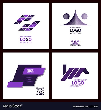 Abstract linear logotype wave flow logo symbol vector image