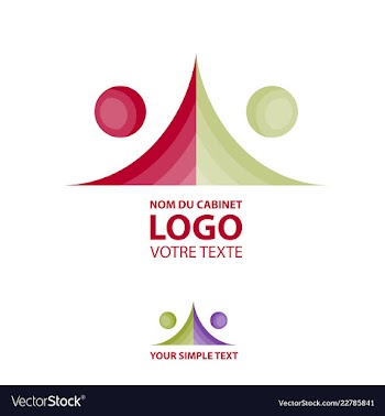 Abstract linear logotype wave flow logo symbol vector image