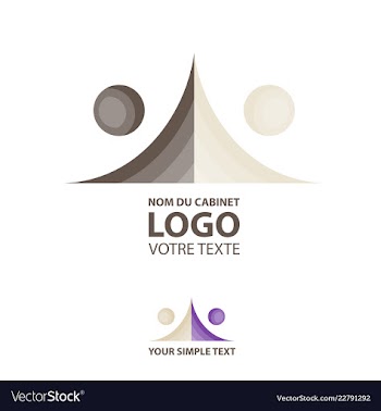 Abstract linear logotype wave flow logo symbol vector image