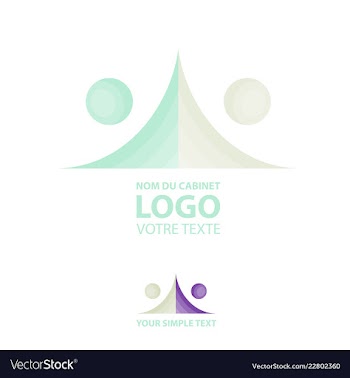 Abstract linear logotype wave flow logo symbol vector image
