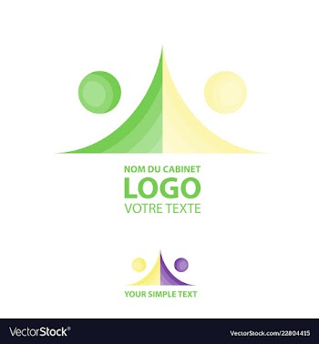 Abstract linear logotype wave flow logo symbol vector image