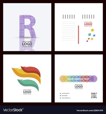 Abstract linear logotype wave flow logo symbol vector image