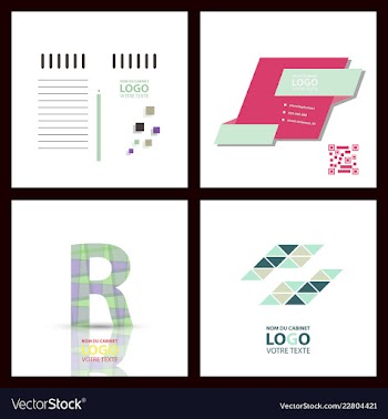 Abstract linear logotype wave flow logo symbol vector image
