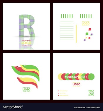 Abstract linear logotype wave flow logo symbol vector image