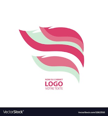 Abstract linear logotype wave flow logo symbol vector image