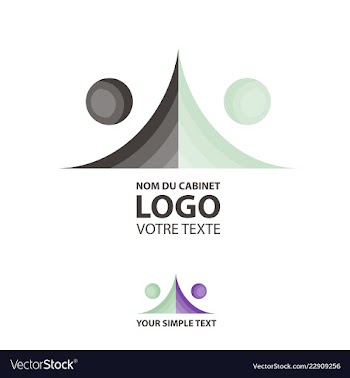 Abstract linear logotype wave flow logo symbol vector image
