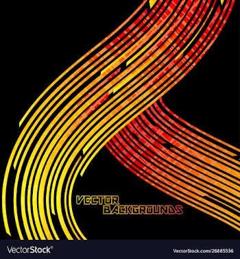 Abstract lines colors concepts on a black scene vector image