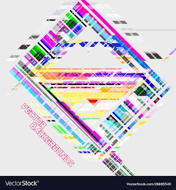 Abstract lines colors wallpaper on a gray vector image