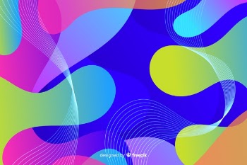 Abstract liquid effect shapes background Free Vector