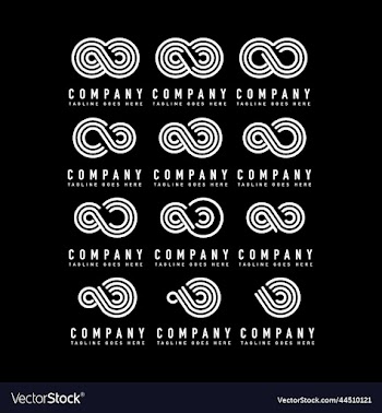 abstract logo design set