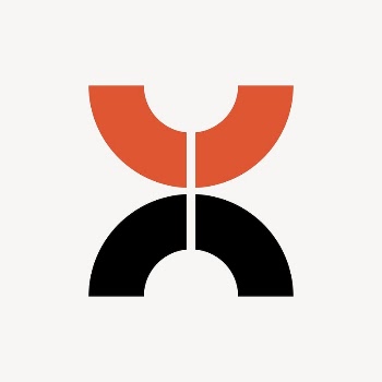 Abstract logo element, orange and | Free Photo - rawpixel