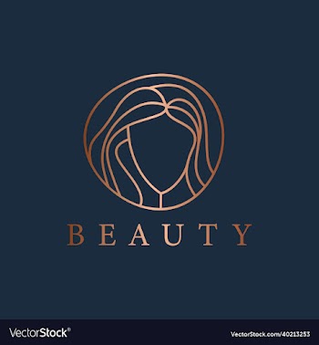 abstract logo emblem for beauty and cosmetic
