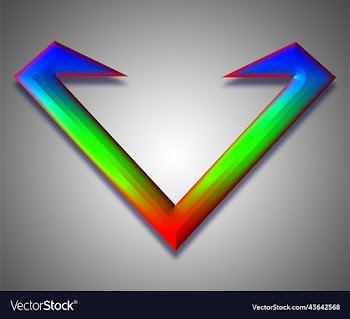 abstract logo gradient a-7