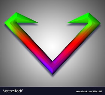 abstract logo gradient a-8