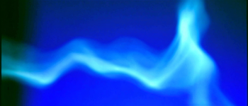 Abstract Luminous Cyan-Blue Wave Form