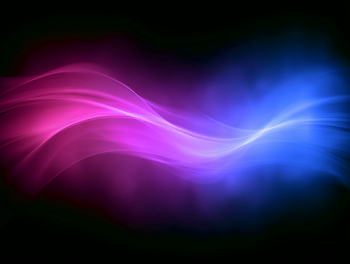 Abstract Luminous Neon Wave