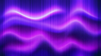 Abstract Luminous Wave Bands in Violet and Magenta