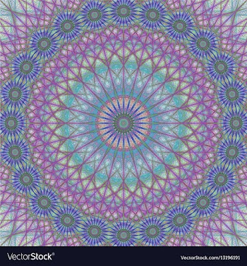 Abstract mandala ornament background design vector image
