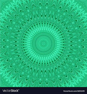 Abstract mandala star fractal ornament background vector image