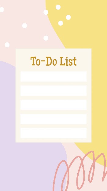 Abstract memphis to-do list template, | Free Vector Template - rawpixel