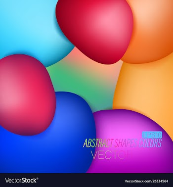 Abstract mesh colorful scene vector image
