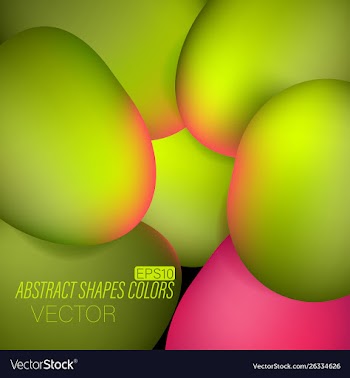 Abstract mesh green colors concepts scene vector image