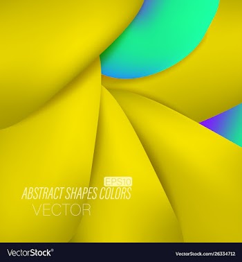 Abstract mesh yellow colors scene vector image