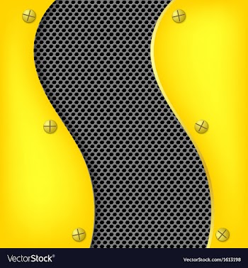 Abstract metallic yellow background vector image