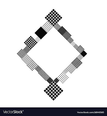 Abstract minimal diagonal square badge background vector image