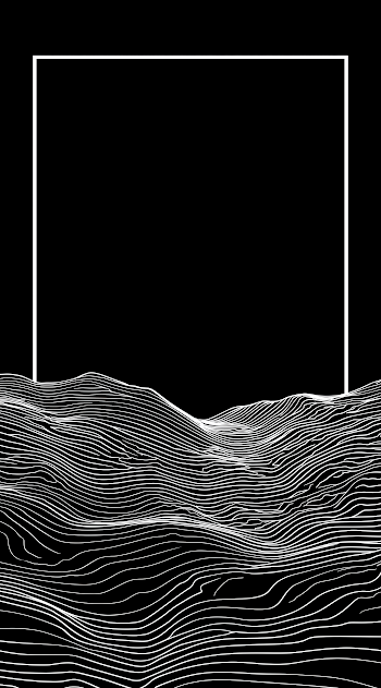 Abstract Minimalist Landscape Line Drawing