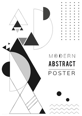Abstract modern black and white template | Free stock illustration - 579431