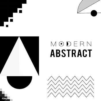 Abstract modern black and white template | Free stock vector - 579414