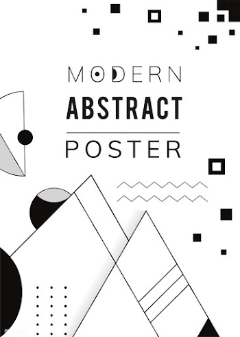 Abstract modern black and white template | Free stock vector - 579420