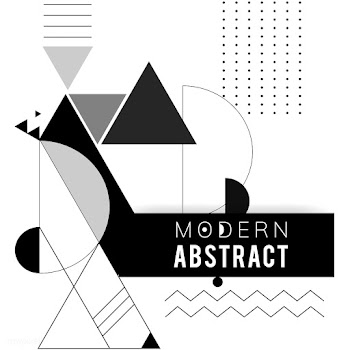 Abstract modern black and white template | Free stock vector - 579421