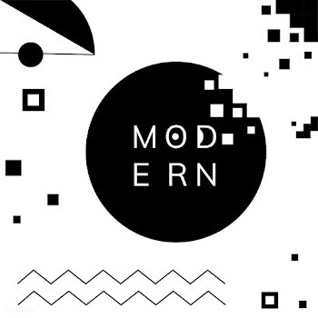 Abstract modern black and white template | Free stock vector - 579423