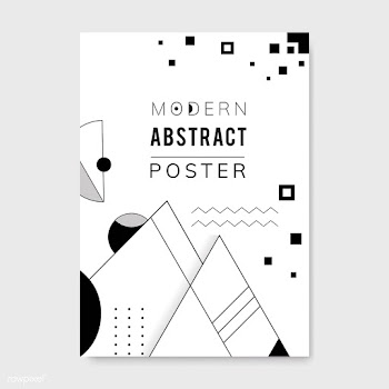 Abstract modern black and white template | Free stock vector - 579424