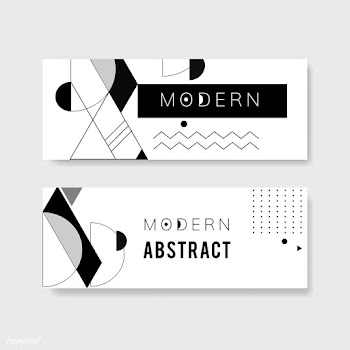 Abstract modern black and white template | Free stock vector - 579428