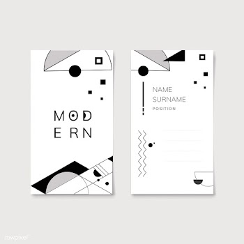 Abstract modern black and white template set | Free stock vector - 579449