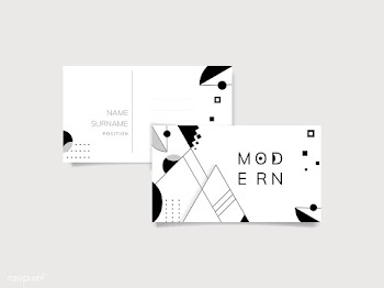 Abstract modern black and white template set | Free stock vector - 579450