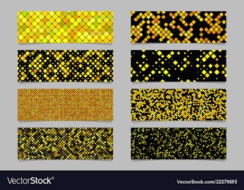 Abstract modern diagonal square pattern banner vector image