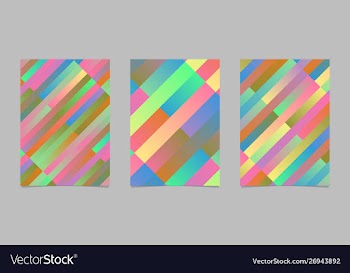 Abstract modern geometrical diagonal stripe flyer vector image