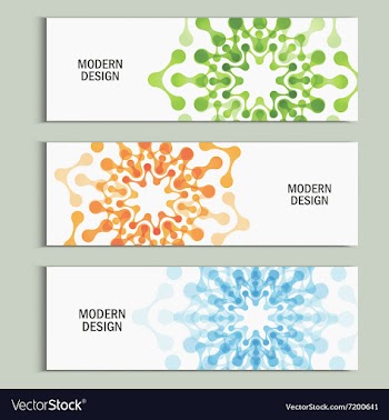 Abstract molecular structure Cover vector image