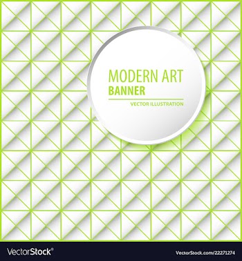 Abstract molecules and 3d paper integrated vector image