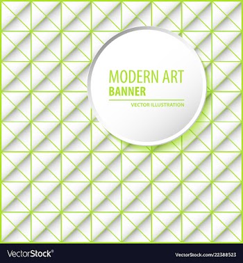 Abstract molecules and 3d paper integrated vector image