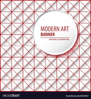 Abstract molecules and 3d paper integrated vector image